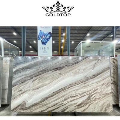 High Performance Natural Stone Slabs Platinum Dunes Marble Slab for Countertop and Tiles