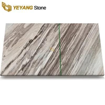 Polished Natural Stone Grey Stone Slab Marble for Construction/Flooring/Walling/Tiles/Countertops