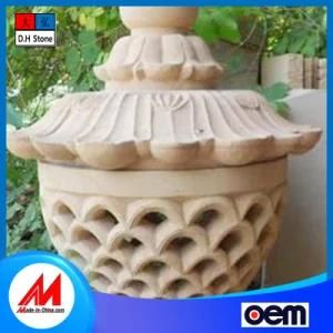 Wholesale High Pole Granite/Marble Stone Lamp Post