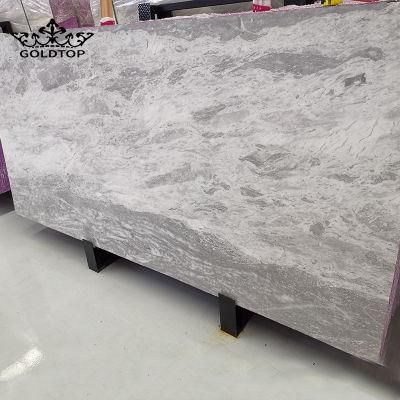 Natural Stone Polished/Honed Surface Black/White Elba Grey Marble Stairs for Wall/Floor/Interior Design/Home Decor