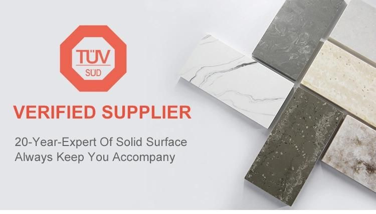 Building Material White 100% Acrylic Solid Surface Sheet Artificial Stone