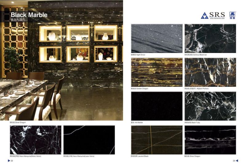 Chinese Natural Polished Grey/Black/Beige/Green/Brown/Wooden Guangxi/Bianco Carrara White Marble for Countertops Vanitytop Wall Floor Tile Stairs Thread Mosaic