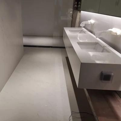 Customized Countertops High-End Design Italy Artificial Stone Artificial Marble Solid Surface Countertops Vanity Tops for Hotel