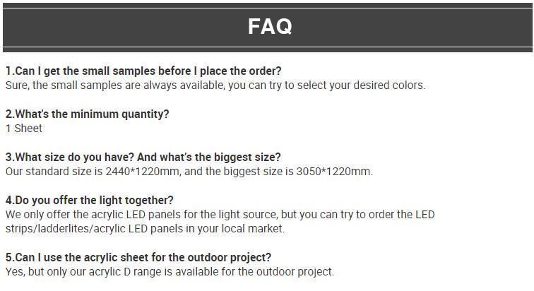 PETG Sheet Interior Decorated Acrylic Wall Panel