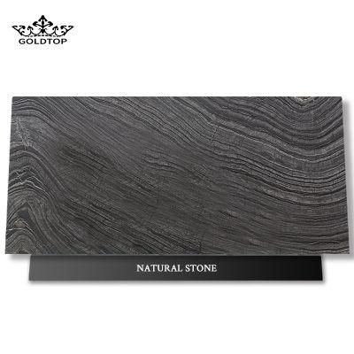 Polished/Honed Black/Beige/White Decorative Wall/Floor Tiles Natural Stone Ancient Wooden Vein Marble for Home