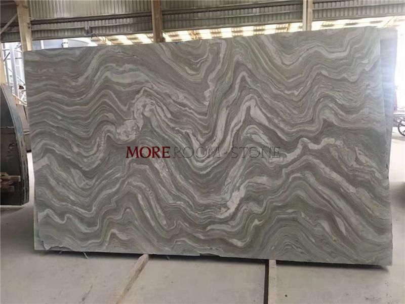 Natural Grey Vein Marble Slab for Bathroom Floor and Wall Design