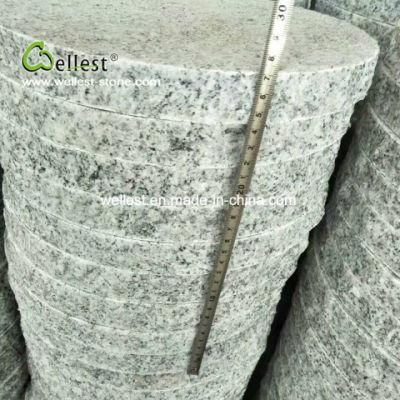 Light Grey Granite Round Stepping Stones for Walkways and Patios