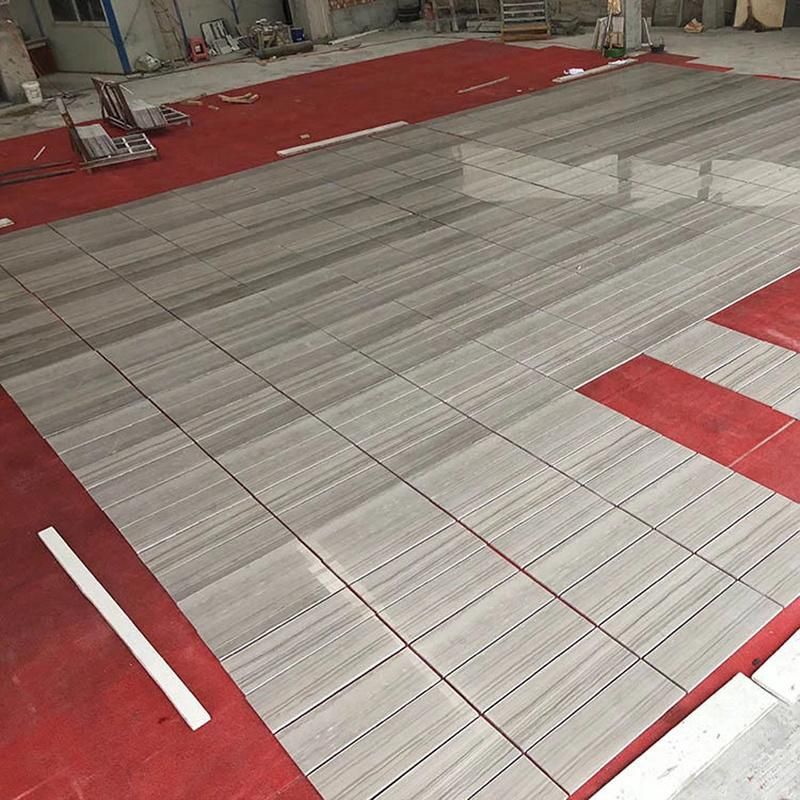 Hot Sale Athen Grey Wooden Marble Tile for Floor and Wall