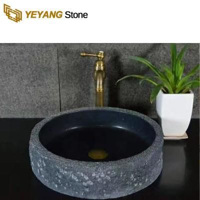 Grey/White/Black/Yellow Marble with Vein Square/Round/Rectangle/Cut-to-Size Wash Sink for Bathroom Decoration