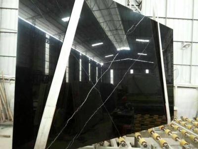 Popular Polished Black Marquina Marble Slab