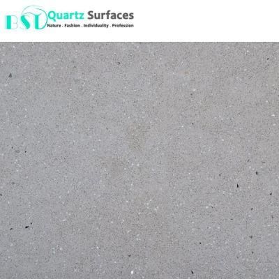 Honed Finish Artificial Quartz Stone with Concrete and Rough Surfaces