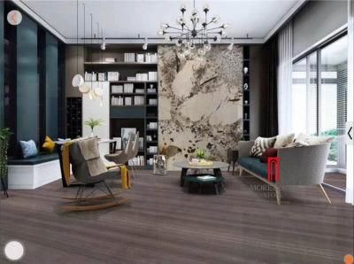Coffee Wood Veins Texture Marble Slab for Restaurant Flooring