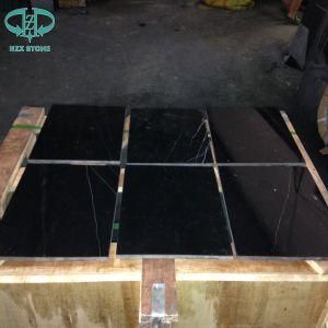 Polished Nero Marquina Black Marble Tiles