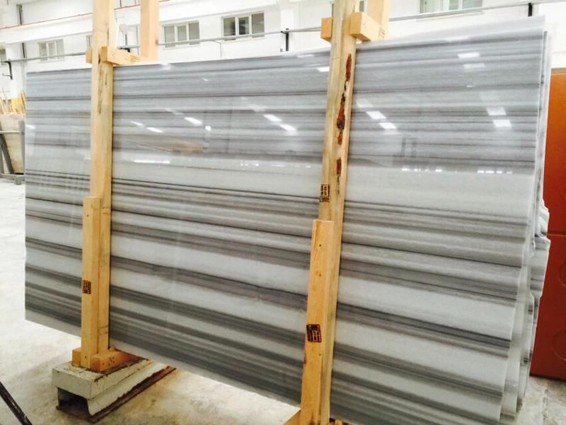 Marmara Equador and Marmara White Marble Slab