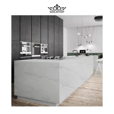 Home Decoration Artificial Stone Polished/Honed Surface Kitchen/Bathroom Countertop Calacatta Leon Quartz for Home