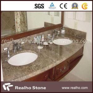 Brown Color Top Polished Marble Counter with Good Price