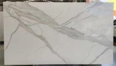 Nano Slab Calacatta White Slab Artificial Stone with Lower Price