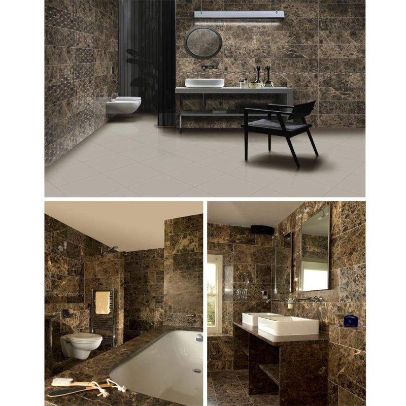 Natural Stone Slab Spanish Dark Emperador Marble for Countertop and Wall Tile