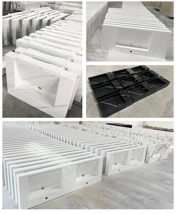 Stone Resin Solid Surface Bathroom Top Vanity