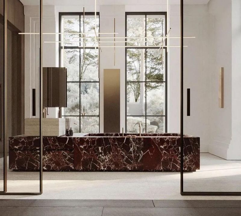 Rosso Levanto Marble Tile for Wall/Floor