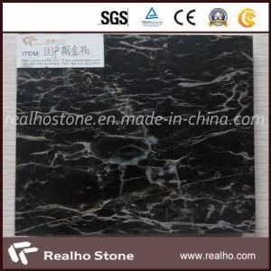 China Black Portoro Marble 24X24 Floor Tiles for Bathroom