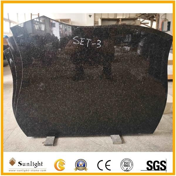 South Africa Black Granite Monument/Gravestone/Headstone/Tombstone Set 03