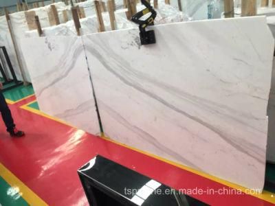 Volakas White Marble Slab for Flooring and Wall Tiles