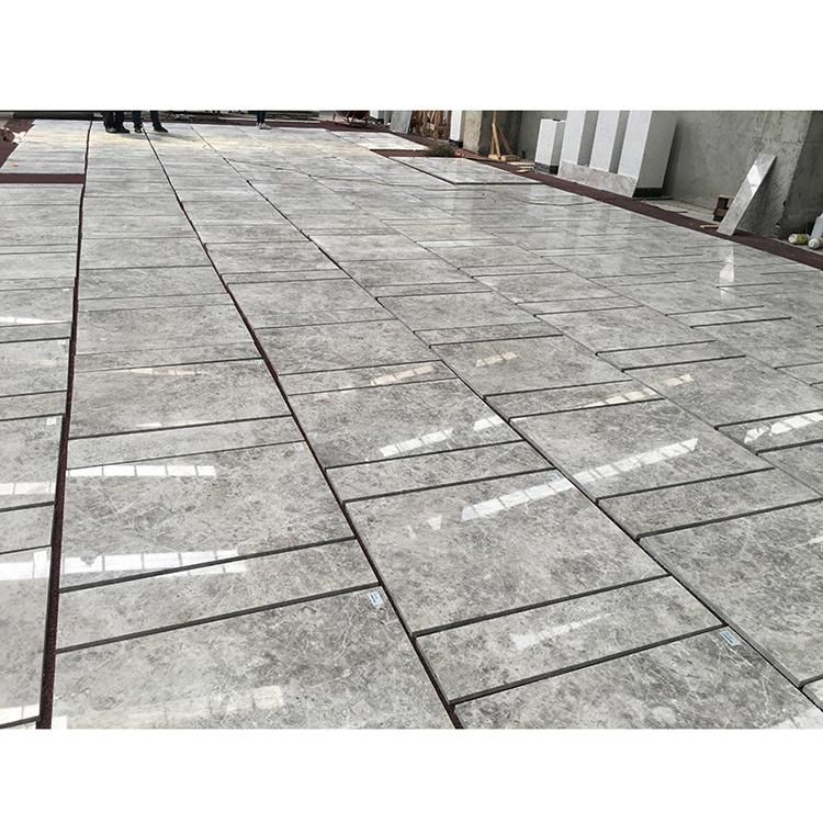 Light Ash Mesh Veins Grey Marble Floor Tiles for Bathroom Tile Design