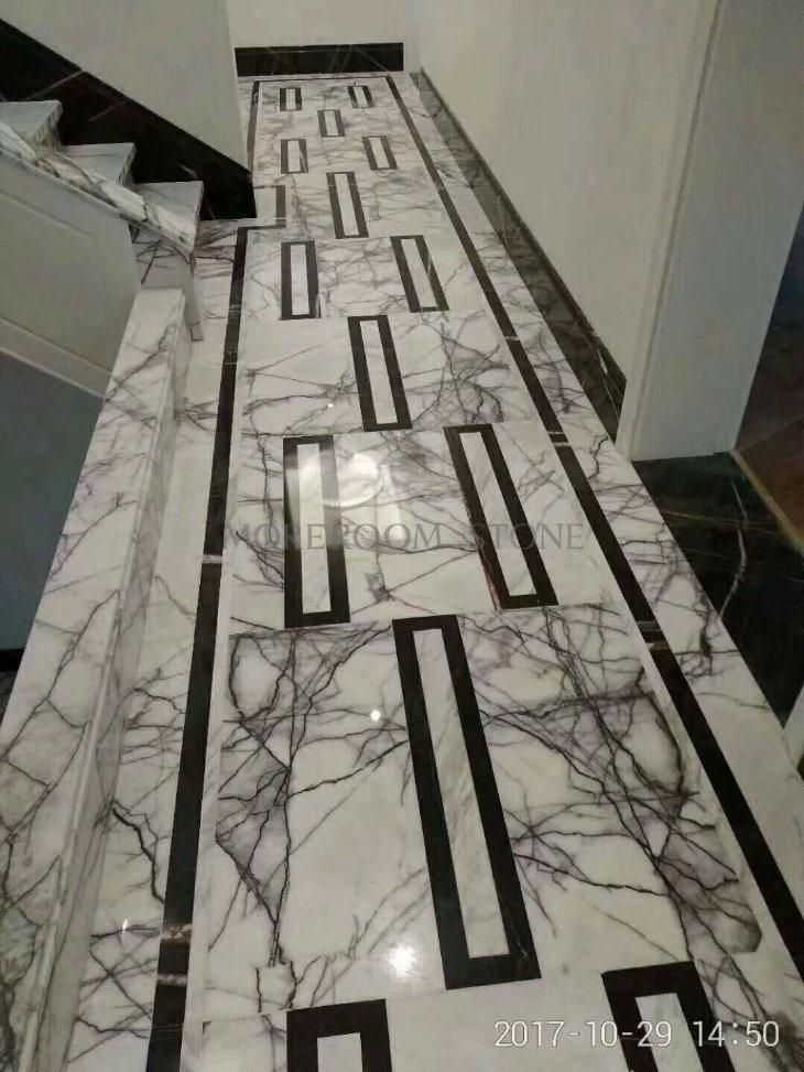 Elizabeth Bookmatch Marble Tile Slab for Feature Wall and Flooring