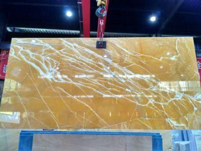 Natural Jade Orange Marble Stone Setting Wall Stone Ground Stone