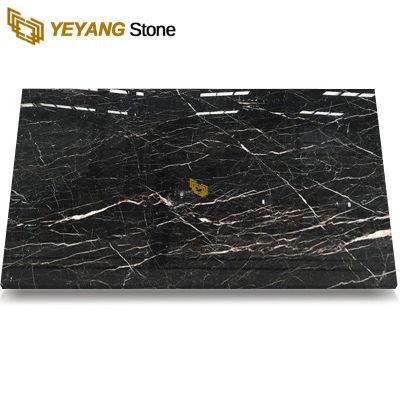 High Quality China Black Marble with White Veins for Bathroom/Tile