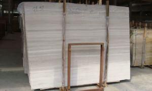 Chinese White Wooden Marble Slab for Sales