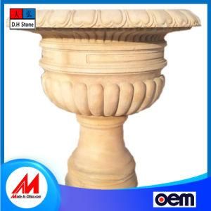 Made in China Classical Style Modern Round Granite Stone Flowerpot