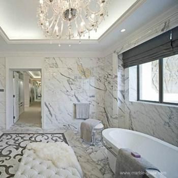 Polished Arabescato White Marble for Bathroom Decor/Flooring/Staircase/Wall
