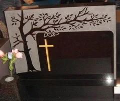 Sandblast Shanxi Black Granite Headstone Tombstone Headstone Memorial