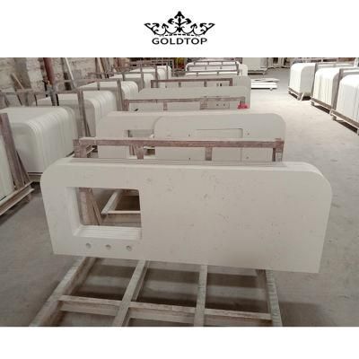 More Than 17 Express Chinese Supplier Hotel/Apartment Project Carrara White/Grey Artificial Quartz Stone for Countertop/Vanity Top/Worktop
