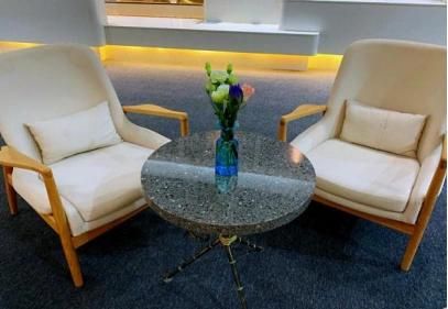 Colorful Artificial Stone Terrazzo Cafe Table Top Terrazzo Furniture Table Popular Resin Factory Price Teble