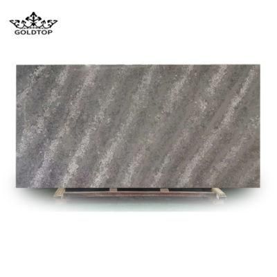 Horizon Grey Bathroom Vanity Wall Panels Kitchen Cabinet Countertops Island Worktop Table Tops Artificial Stone Slab Quartz Tiles
