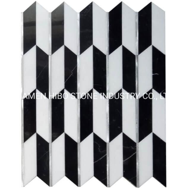 Bianco Carrara/Eastern White/Thassos White Marble 1X1 Square Field Tile Mosaics