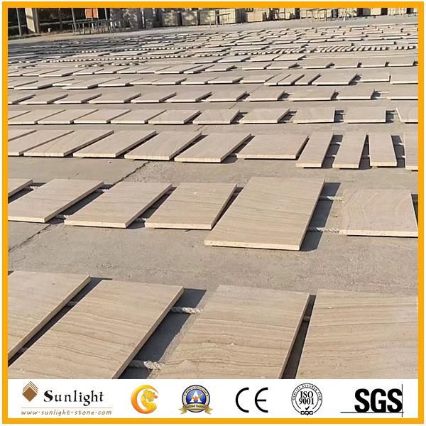 High-Quality Yellow Wooden Vien Sandstone Wall Tile