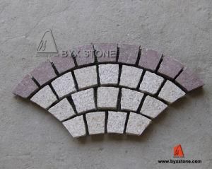 Red Porphyry &amp; G682 Fan Shape Cobblestone for Paving