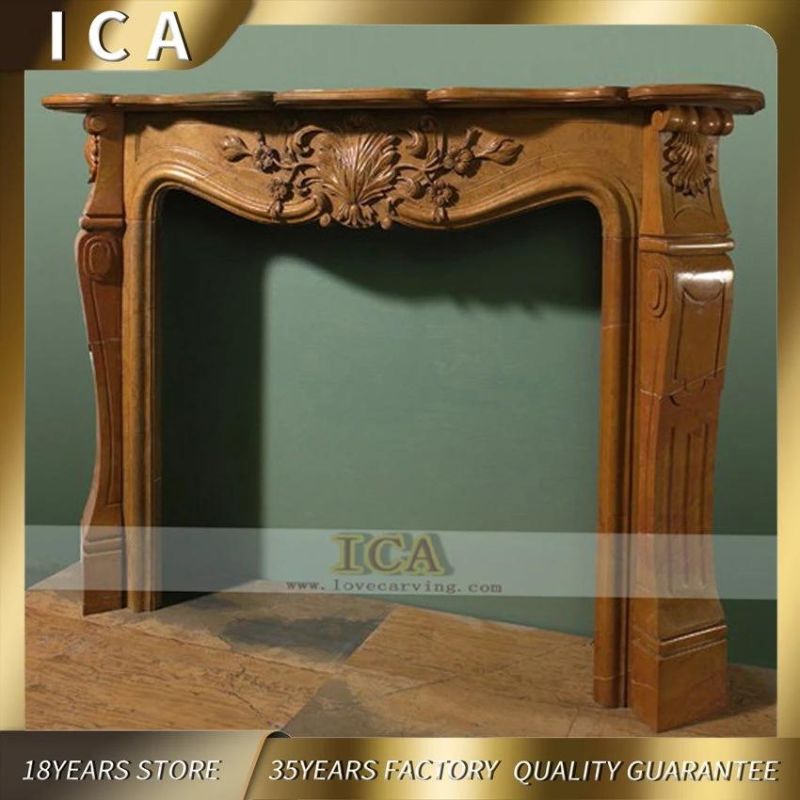 Decorative Indoor Natural Marble Fireplace Classical Fireplace