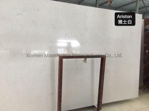 Artificial Marble Stone Ariston White for Interior Wall Floor Table Tops Vanity Tops Window Sills