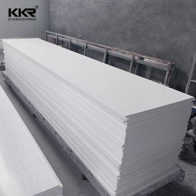 Pure White Staron Acrylic Artificial Stone Solid Surface Sheet for Countertops