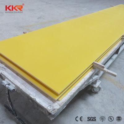 Colored Yellow Red Artificial Stone Solid Surface Corian Sheet Price