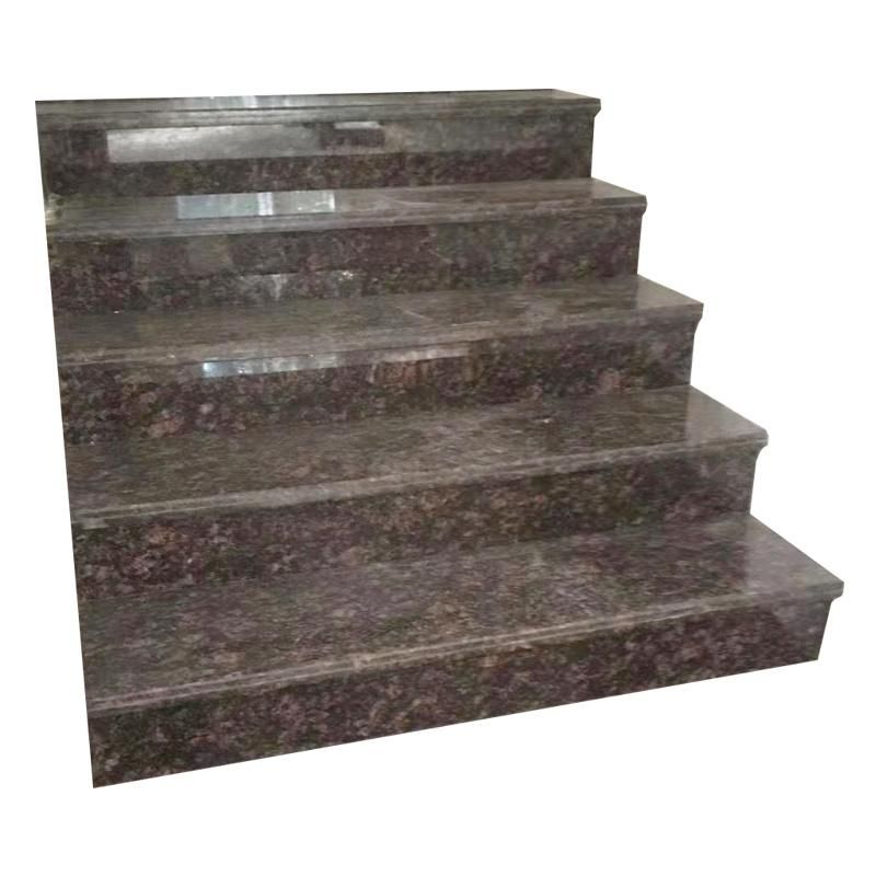 Factory British Brown Granite Stone Stairs Marble Ladder Customizable Natural Marble Stairs Marble Staircase