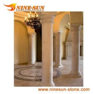 White Solid Sandstone Column &amp; Sandstone Pillar
