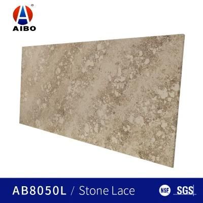 Artificial Honed Engineered Stone Slabs, Polished Kitchen Table Top Quartz