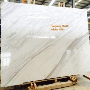 Greek Volakas White Polished Slabs &amp; Tiles for Walling/Flooring/Kitchen/Bathroom/White Marble