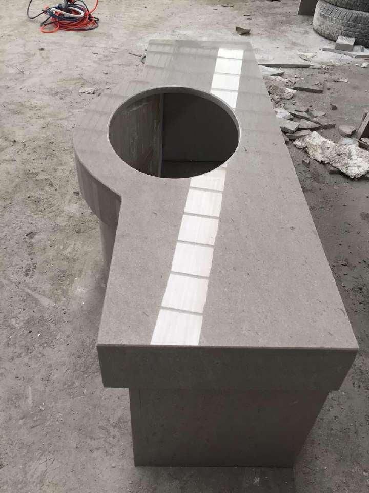 2016 Hot Grey Marble Countertop for Vanity Tops/Bath Tops